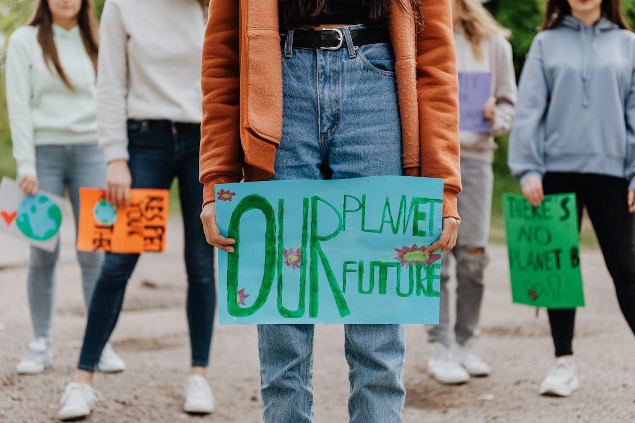 People holding Placards